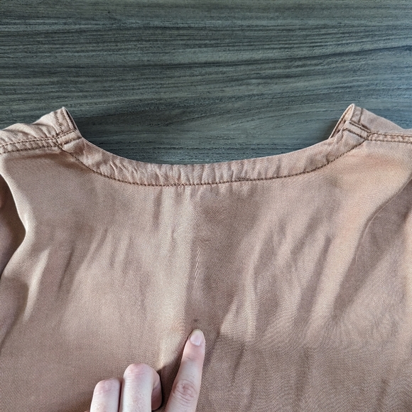 Women's Long Sleeve Pink Button Up Medium - Picture 6 of 8